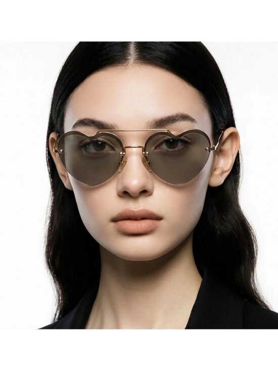 New - Miu Miu™ Core Collection MU 62US ZVN1C0 58 - Pale Gold main image 8